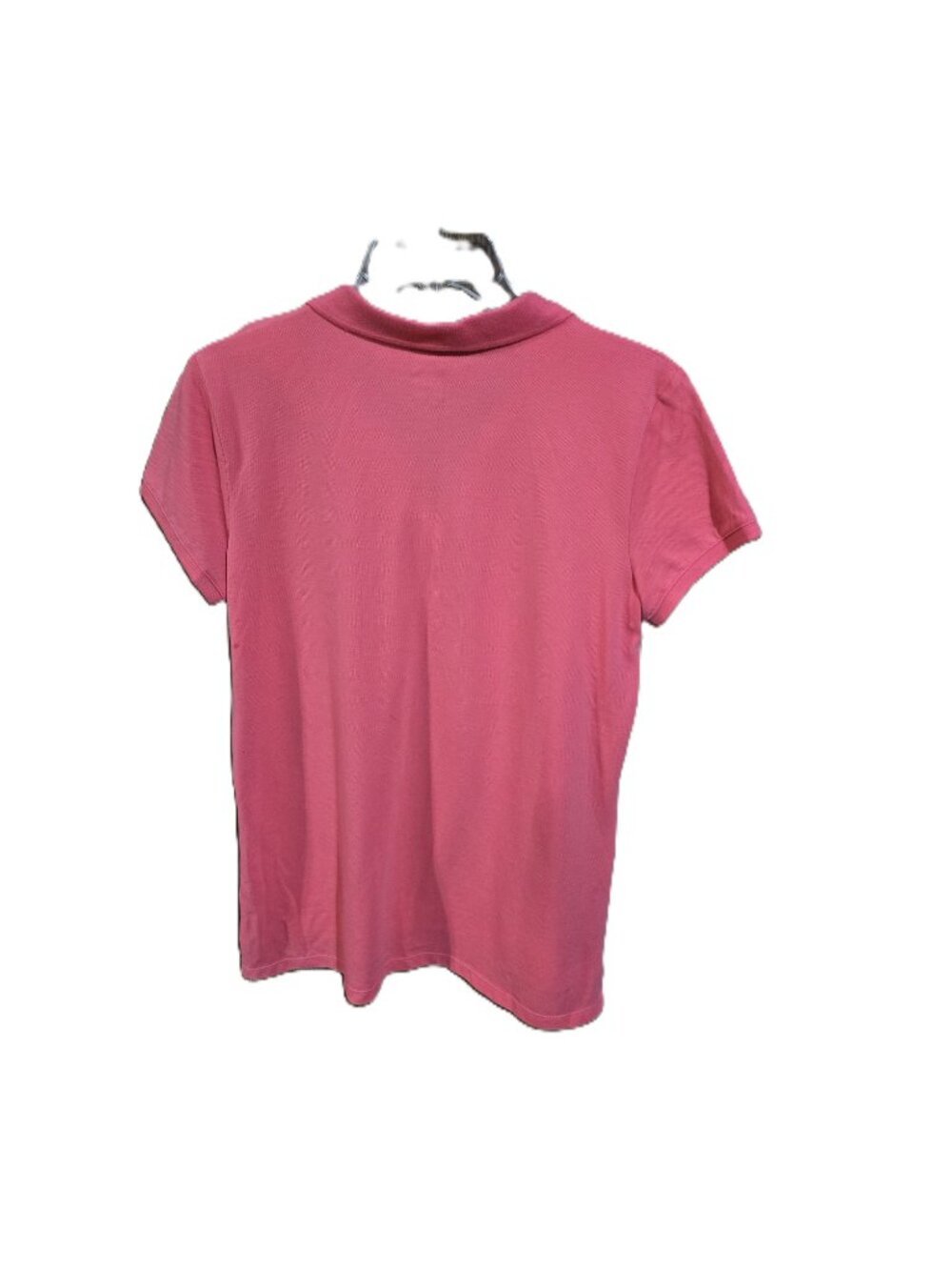 JCP Coral Pullover Top Half Button and Collar - Picture 2 of 3